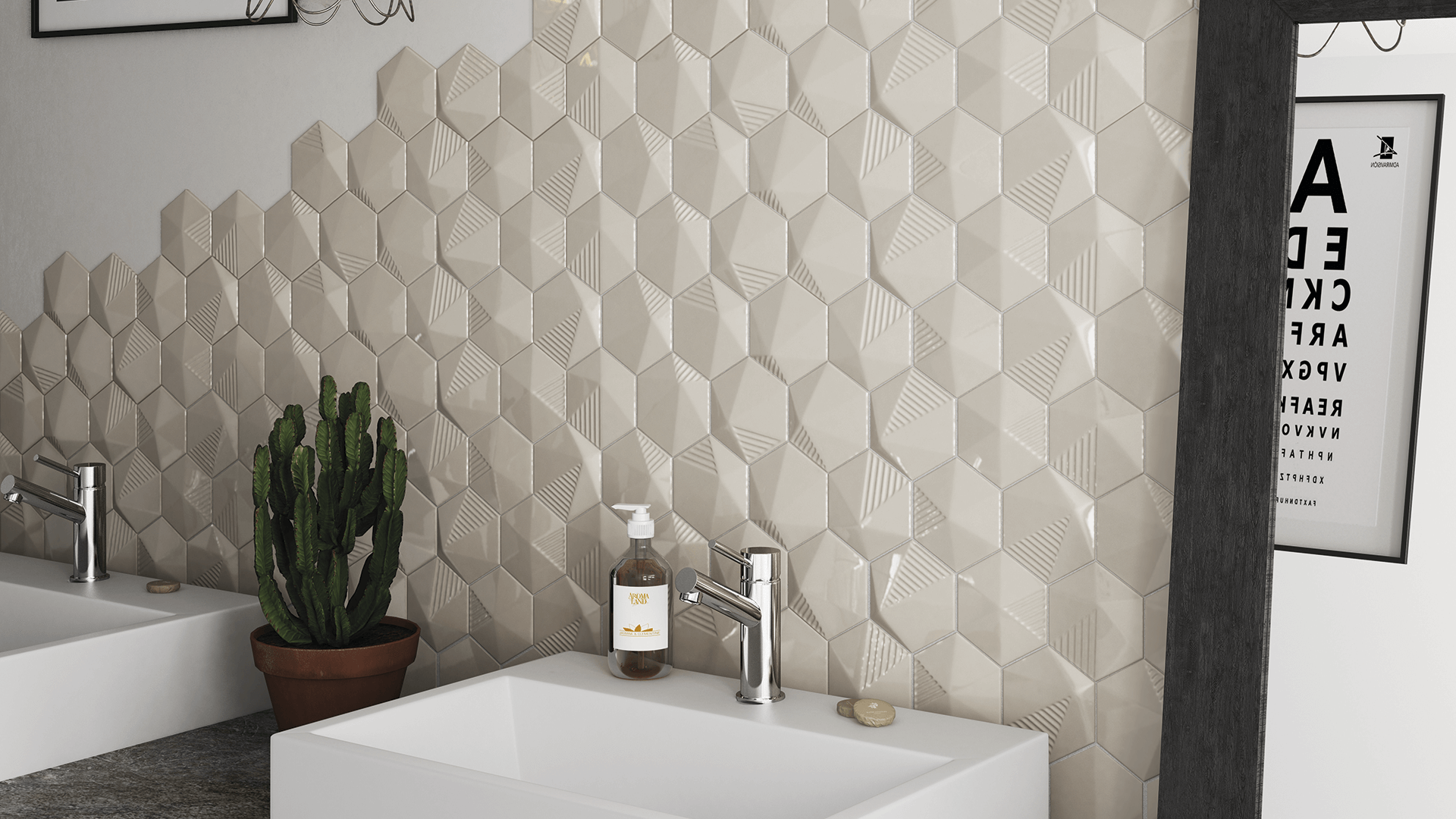 Match 3. 7. Плитка настенная equipe 24442. Magical 3. Плитка шестигранник голубой.