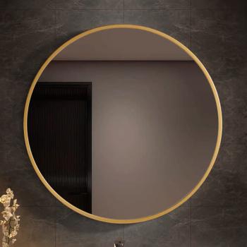 ESPEJO CIRCULAR 60 X 60 CON MARCO DORADO