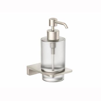 DISPENSADOR DE JABON CON SOPORTE CROMADO