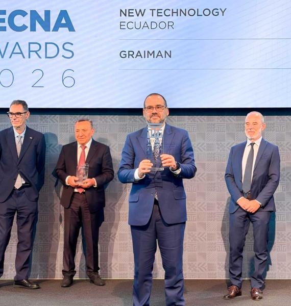 Desde Cuenca para el mundo: recibimos el tecnawards 2026. Uno de los premios internacionales más importantes de la industria cerámica mundial.