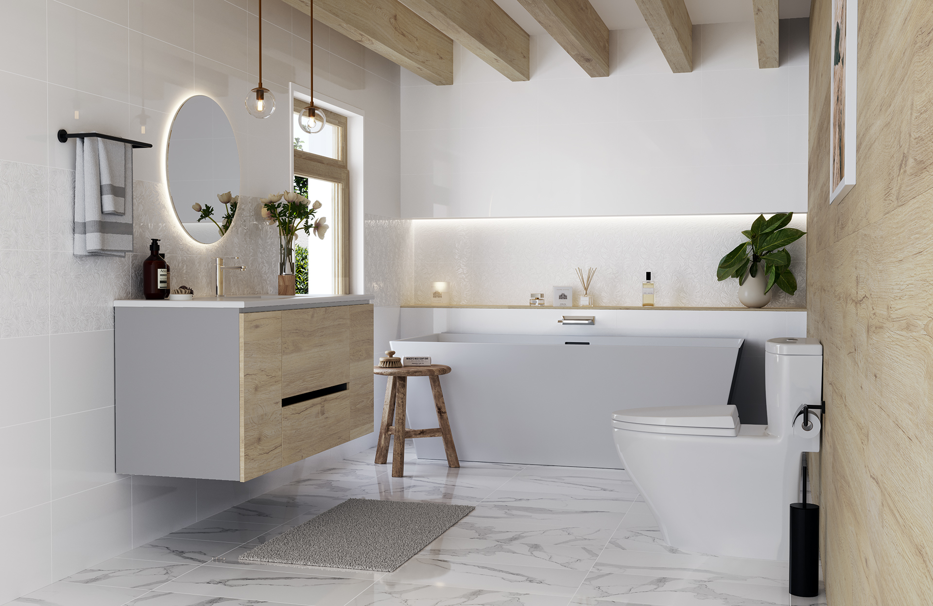 BAÑO BLANCO BRILLO 